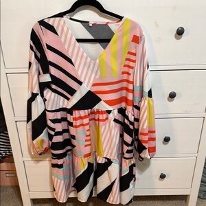 Colorful Striped Women's Top